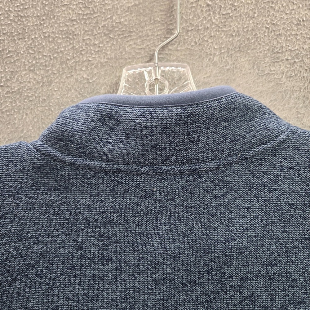 Eddie Bauer Men Sweater 2XL Blue Fleece‎ 1/4 Snap Pockets Outdoor Hiking - Picture 9 of 11